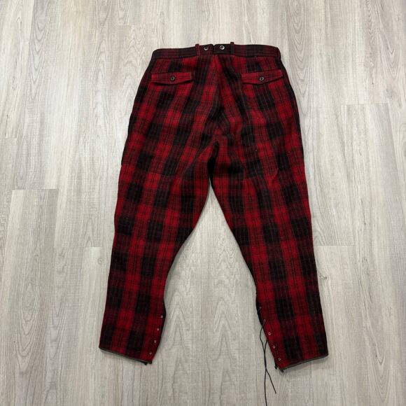 Vintage Mackinaw Emergency Garment Coat & Pants Set Red 1940s Wool Hunting Coat - Picture 13 of 16